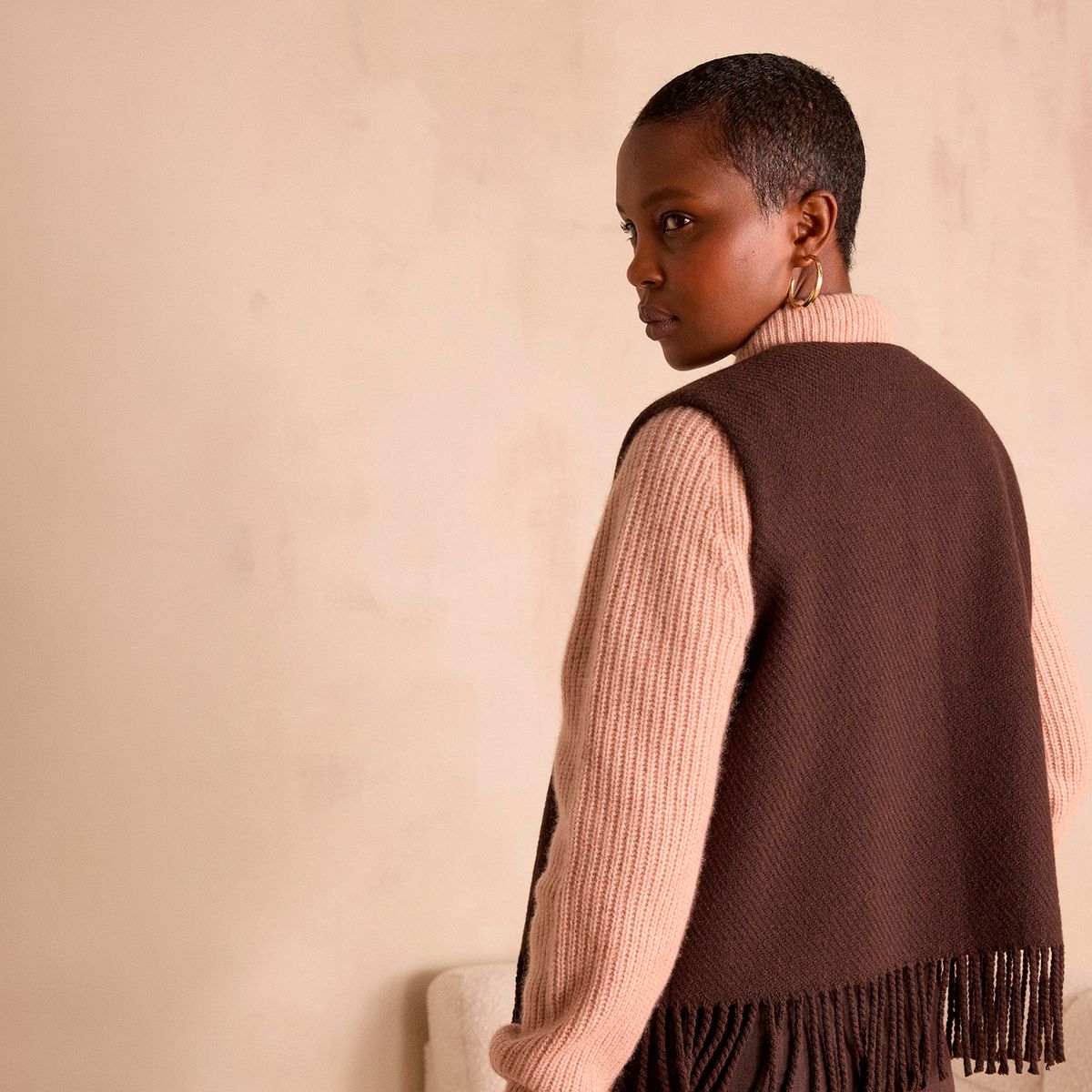 MAISON 123 - Vest Flecos Lana Mujer Maison 123