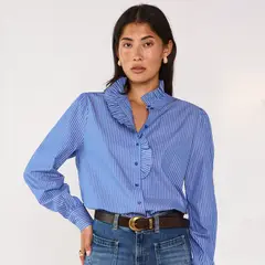 MAISON 123 - Blusa Rayas 100% Algodón Mujer