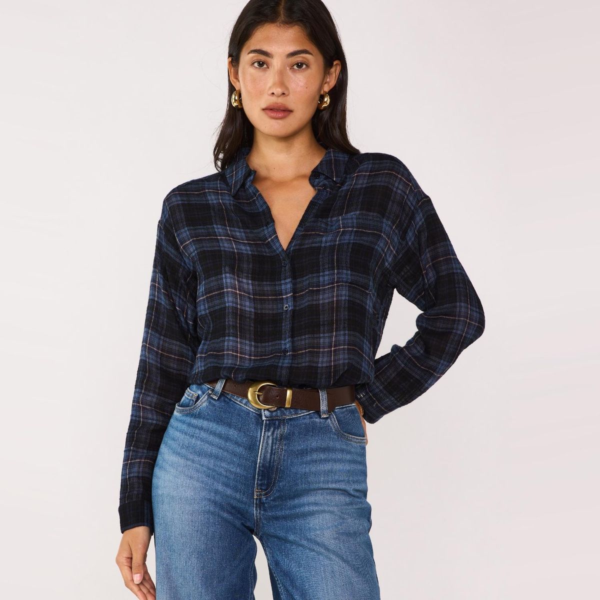 MAISON 123 - Blusa Cuadros Mujer Maison 123