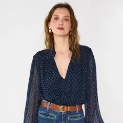 MAISON 123 - Blusa Estampada Mujer 123