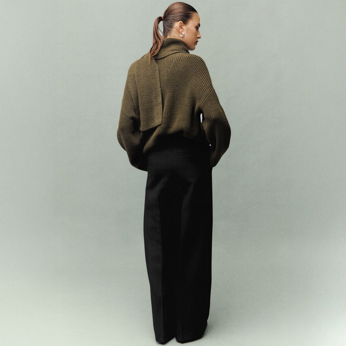 MANGO - Pantalón Pliegues Cremallera Mujer Mango