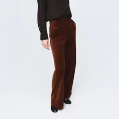 MANGO - Pantalón Traje Terciopelo Mujer