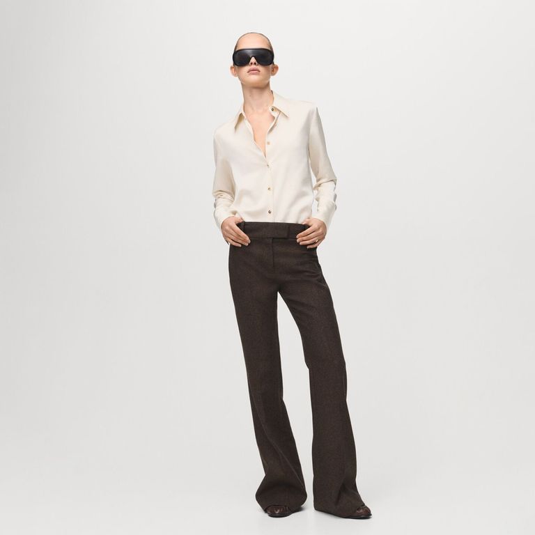 Blusa Fluida Satinada Mujer