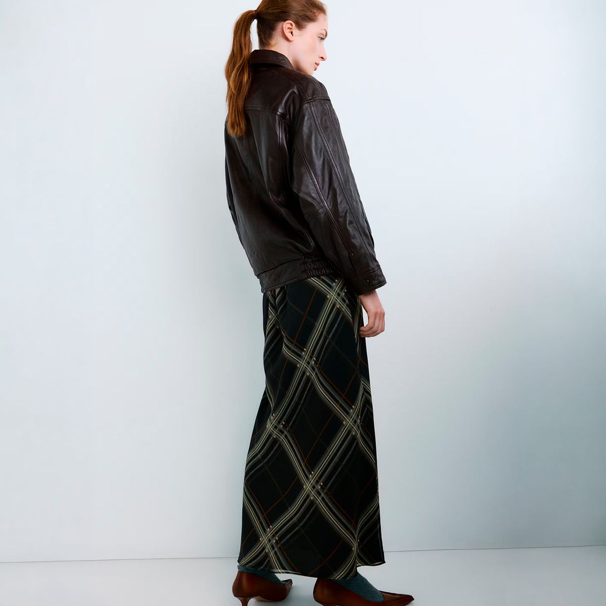MANGO - Chaqueta Piel Oversize Mujer Mango