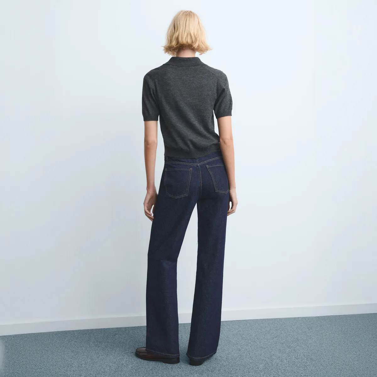 MANGO - Jeans Danila Wide Leg Tiro Alto Mujer Mango