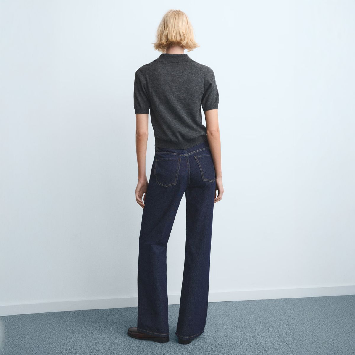 MANGO - Jeans Danila Wide Leg Tiro Alto Mujer Mango