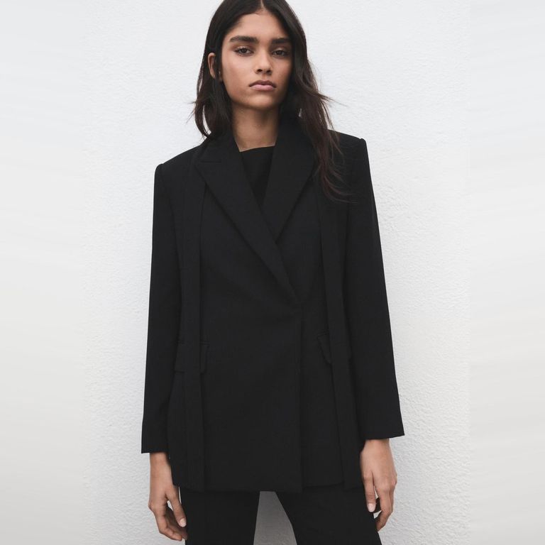 Blazer Traje Fular Mujer