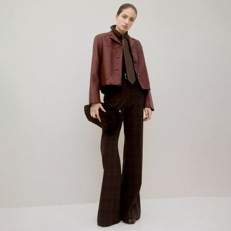 Chaqueta Efecto Piel Bolsillos Mujer