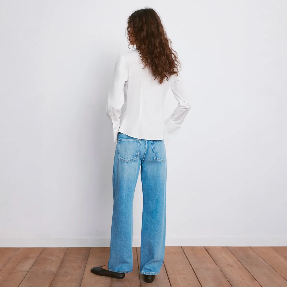MANGO - Blusa Popelín Entallada Mujer Mango