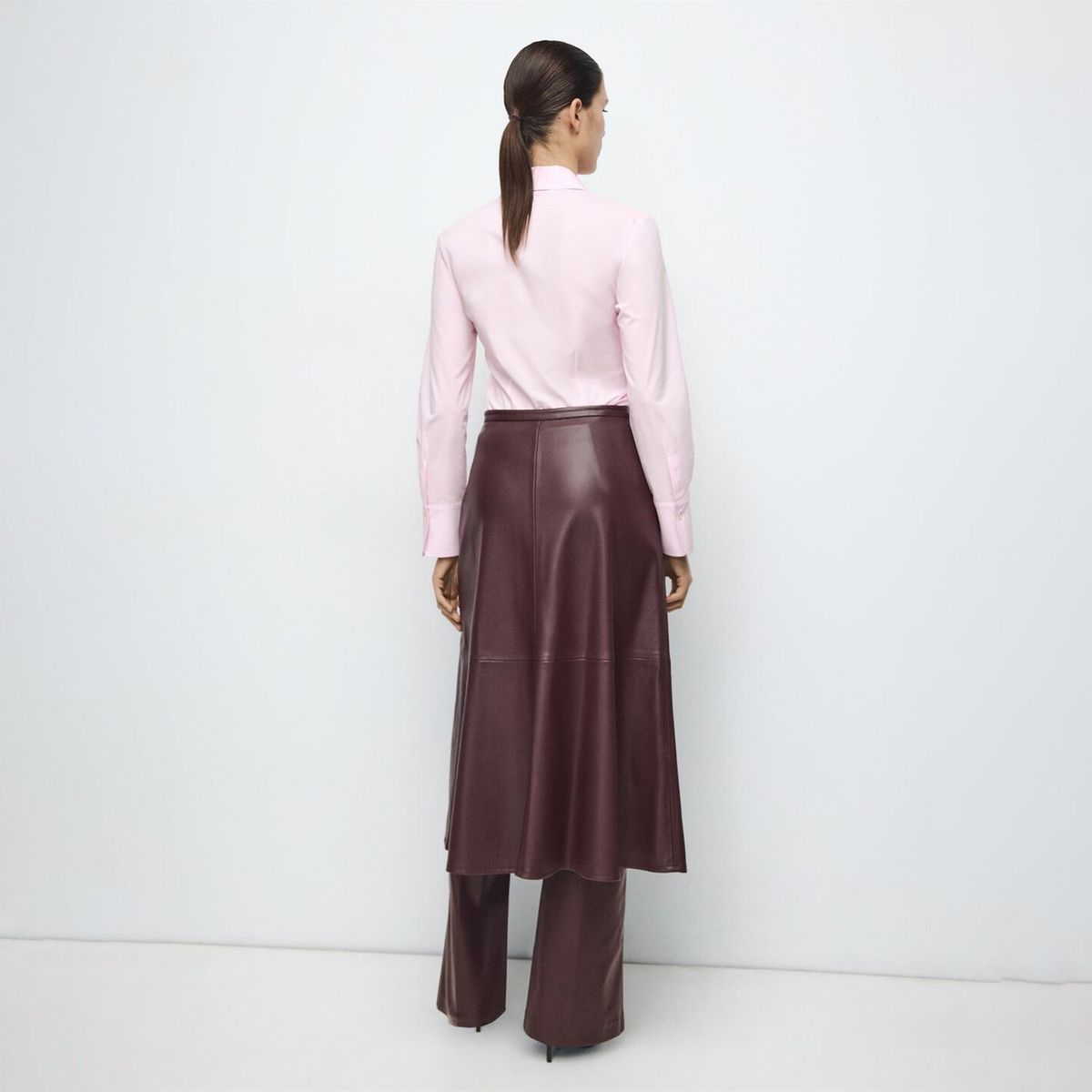 MANGO - Blusa Popelín Entallada Mujer Mango