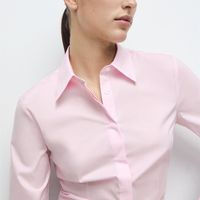 Blusa Popelín Entallada Mujer