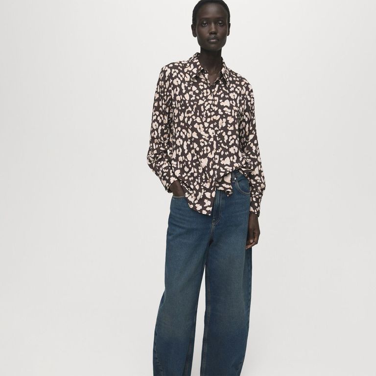 Blusa Recta Animal Print Mujer