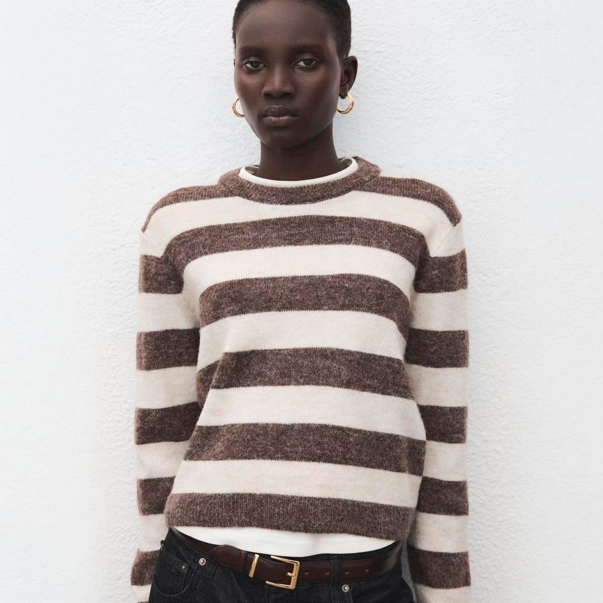 MANGO - Sweater Punto Rayas Mujer Mango