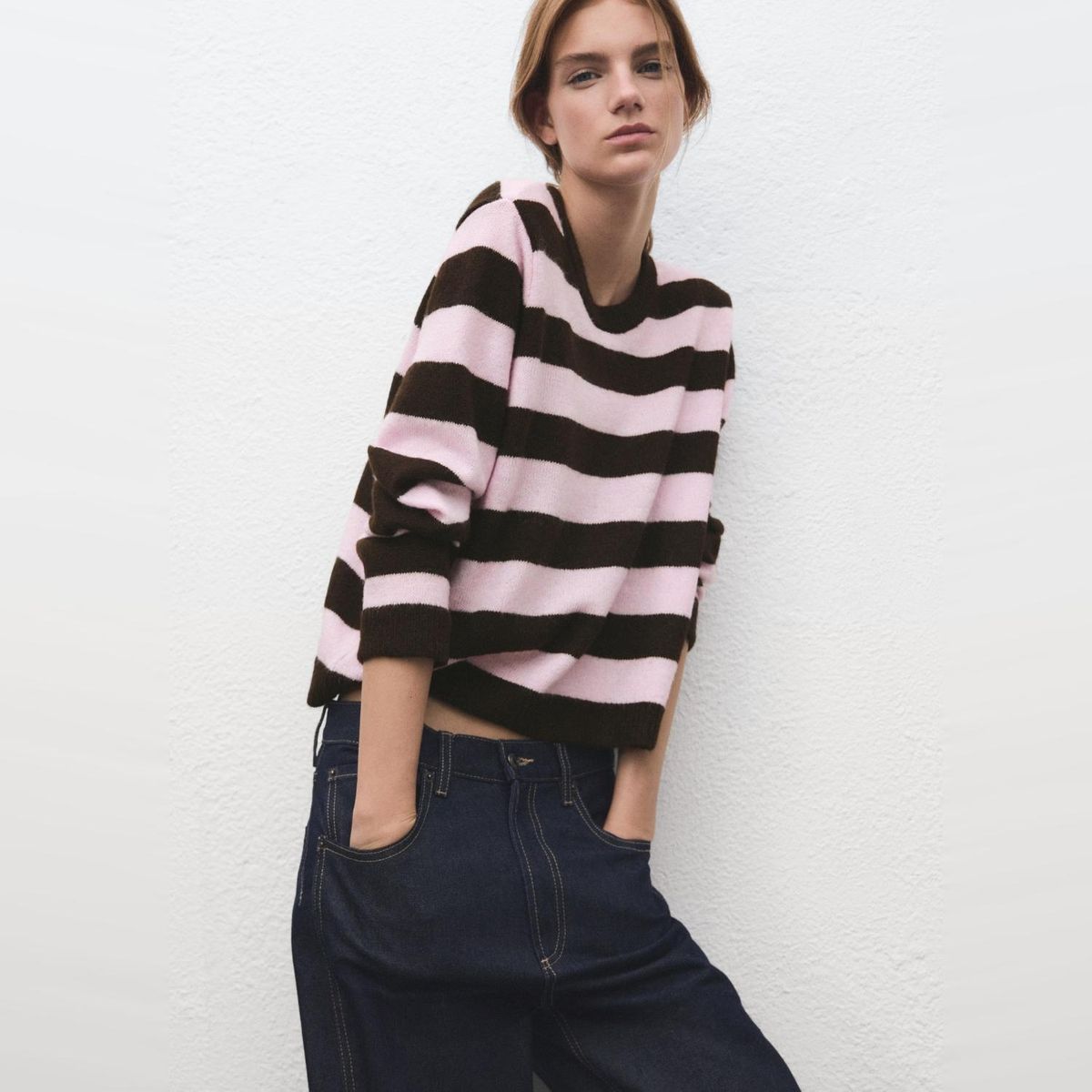 MANGO - Sweater Punto Rayas Mujer Mango