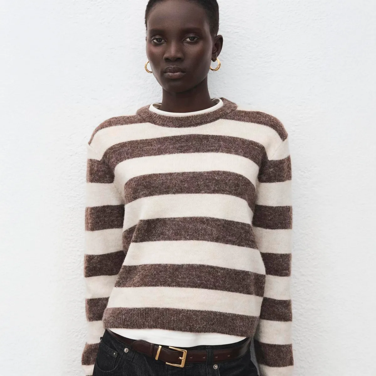MANGO - Sweater Punto Rayas Mujer Mango