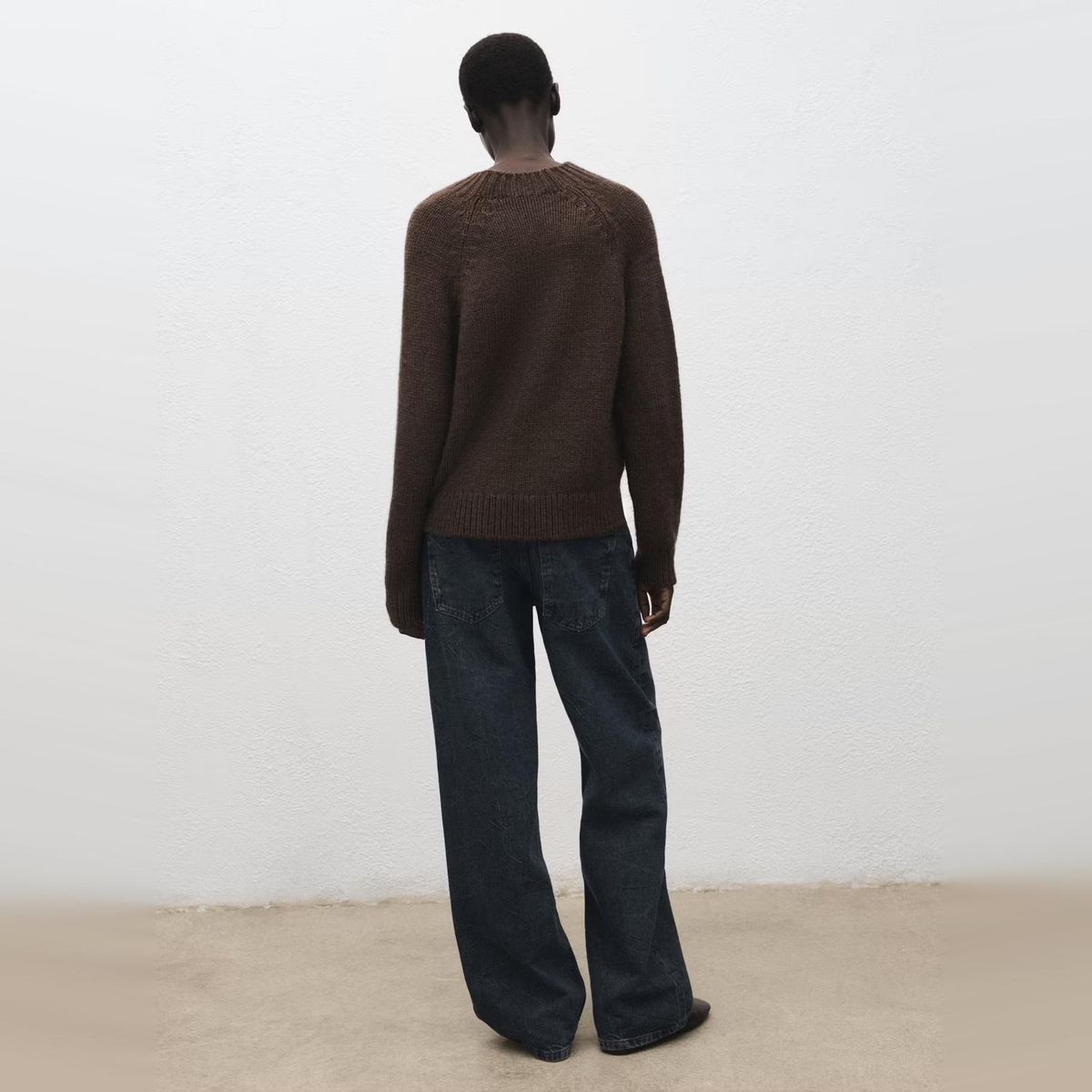 MANGO - Sweater Trenzado Cuello Perkins Mujer Mango