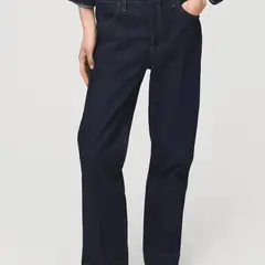 MANGO - Jeans Rectos Bajo Costura Mujer