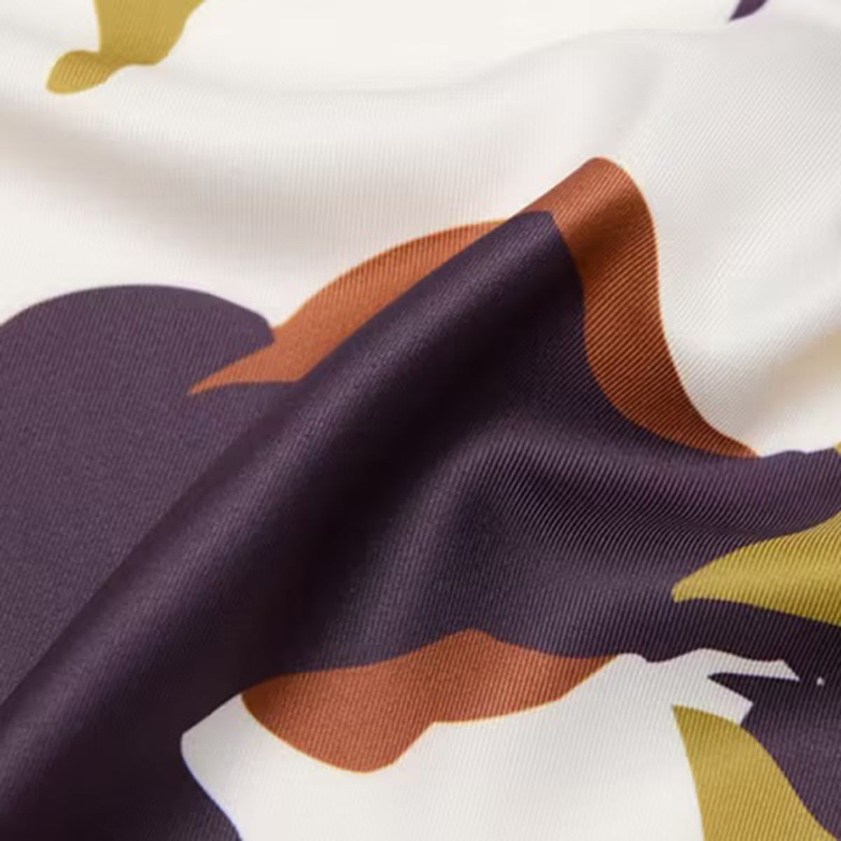 MANGO - Pañuelo Satinado Floral Mujer Mango