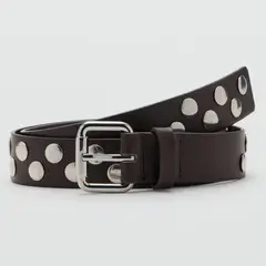 MANGO - Cinturón Tachuelas Mujer