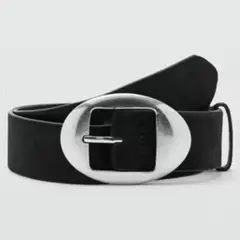 MANGO - Cinturón Piel Pelo Mujer