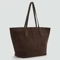 MANGO - Cartera Shopper Serraje Mujer