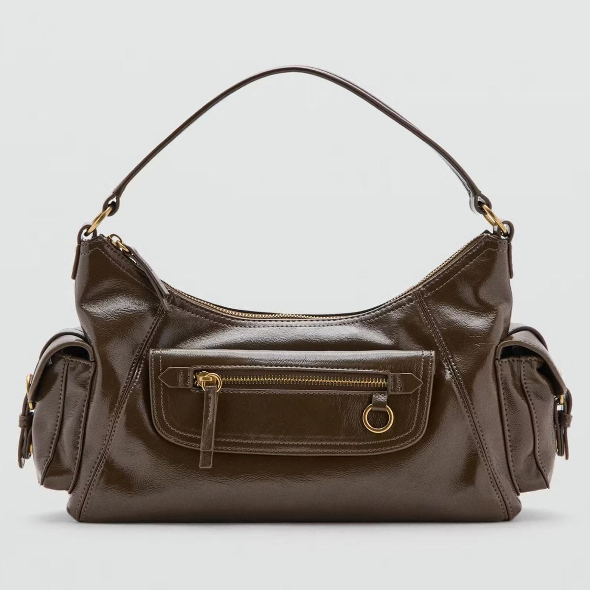 MANGO - Cartera Hombro Bolsillos Mujer Mango