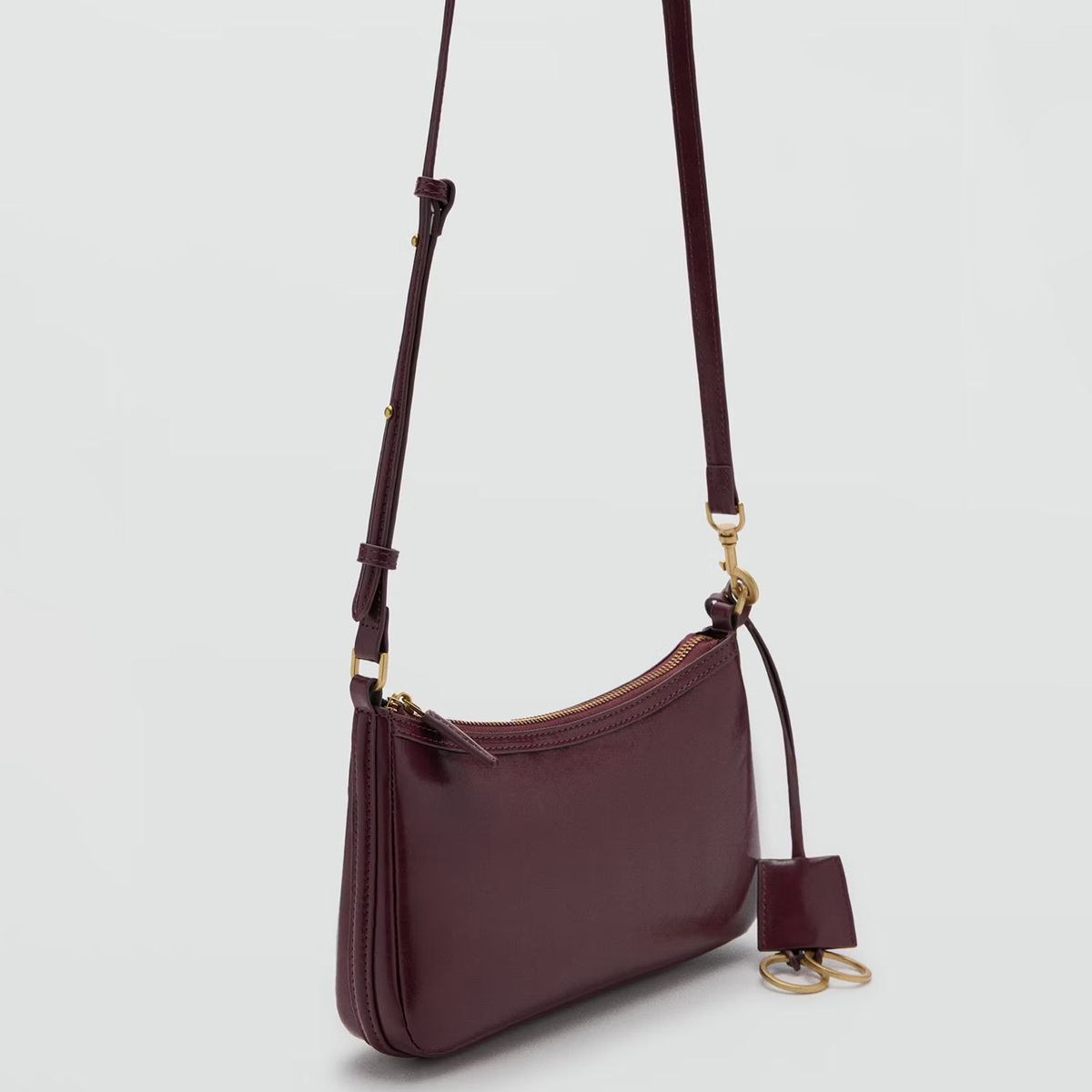 MANGO - Cartera Bandolera Charm Anillas Mujer Mango