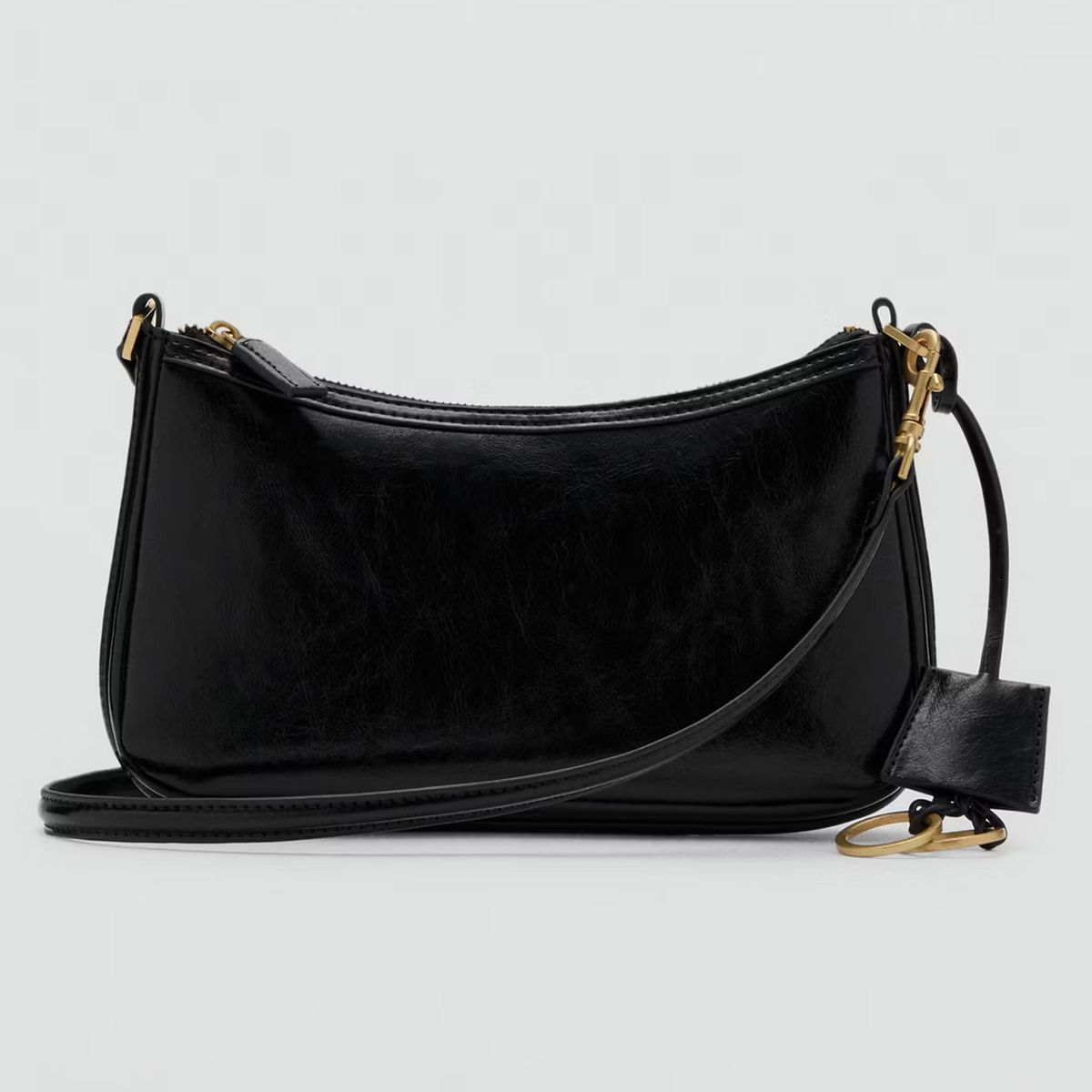 MANGO - Cartera Bandolera Charm Anillas Mujer Mango