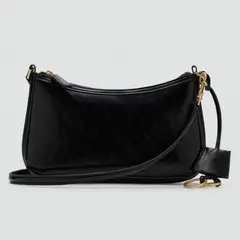 MANGO - Cartera Bandolera Charm Anillas Mujer