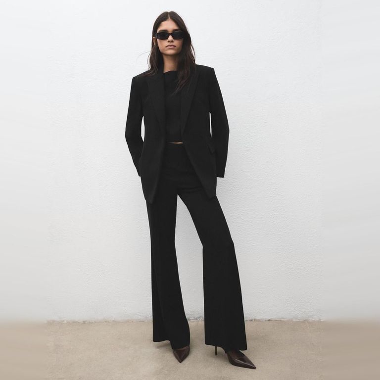 Pantalón Traje Tiro Alto Mujer