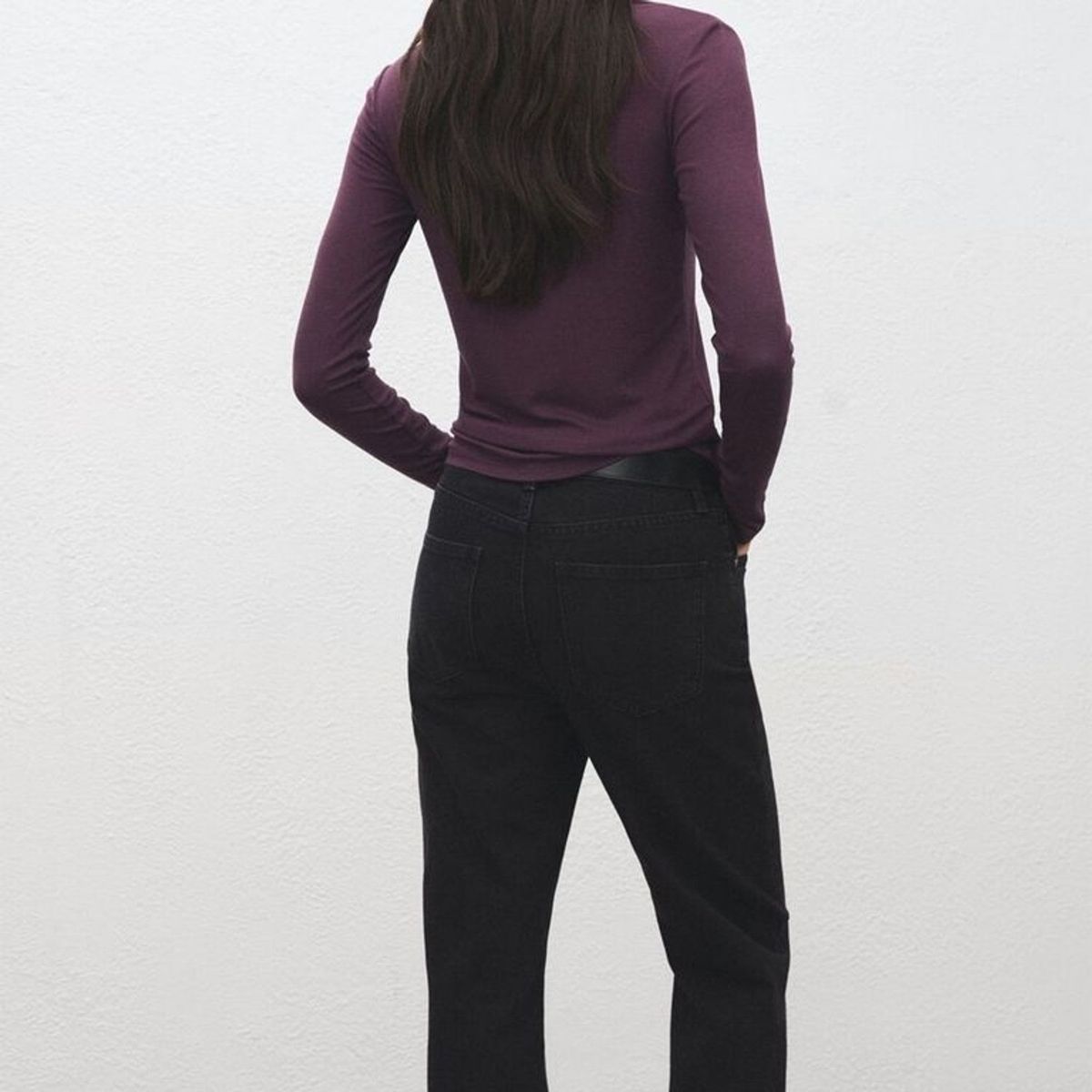 MANGO - Polera Manga Larga Mujer Mango