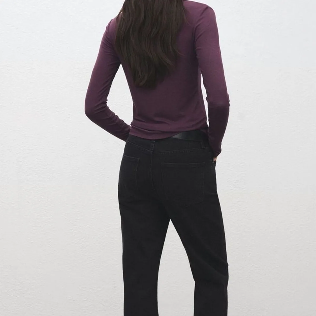 MANGO - Polera Manga Larga Mujer Mango