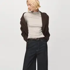 MANGO - Polera Cuello Alto Mujer