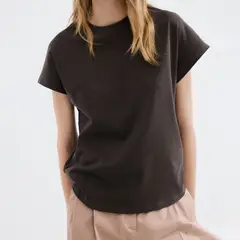 MANGO - Polera Algodón Manga Corta Mujer