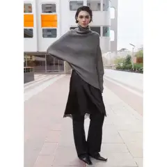 MANGO - Sweater Asimétrico Cuello Vuelto Mujer
