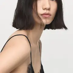 MANGO - Polera Lencero Encaje Mujer