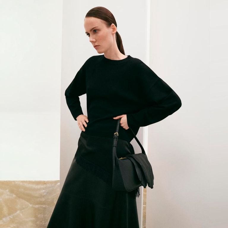 Sweater Combinado Encaje Mujer