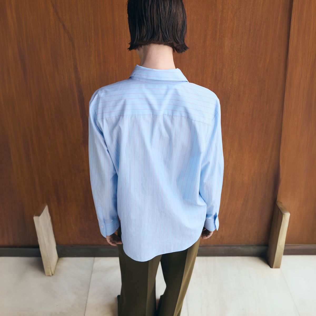 MANGO - Blusa Recta Mezcla Algodón Y Lyocell Mujer Mango