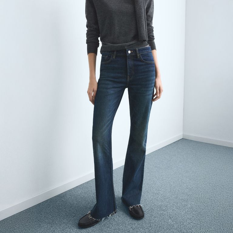 Jeans Fiona Flare Tiro Medio Mujer