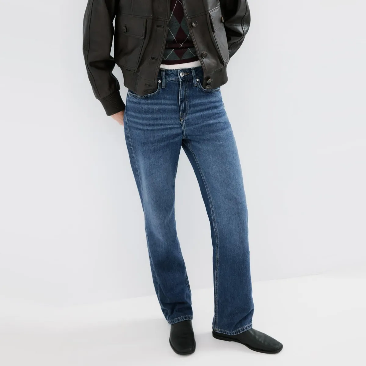 MANGO - Jeans Matilda Rectos Tiro Alto Mujer Mango