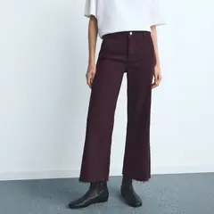 MANGO - Jeans Catherin Culotte Tiro Alto Mujer