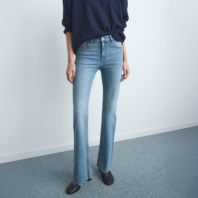 Jeans Fiona Flare Tiro Medio Mujer