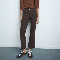 MANGO - Jeans Sienna Flare Crop Mujer