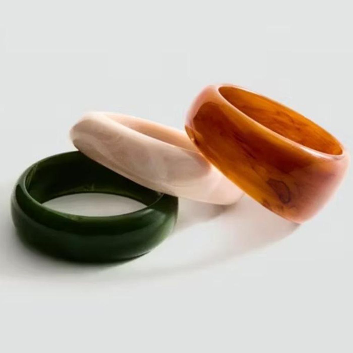 MANGO - Set 3 Maxi Pulseras Volumen Combinadas Mujer Mango