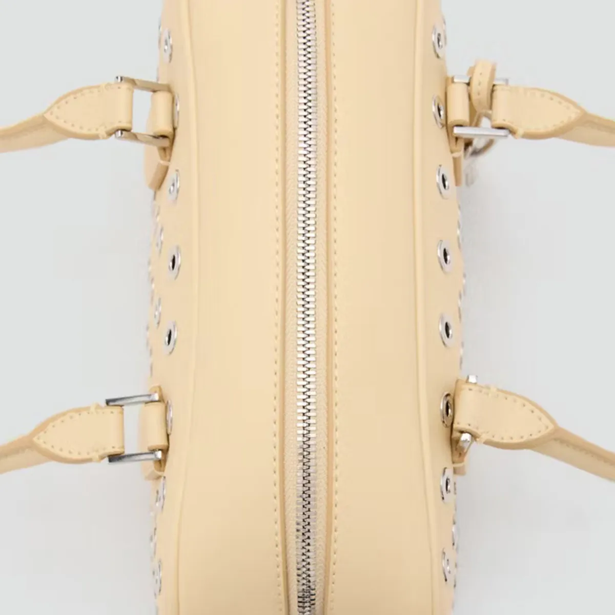 MANGO - Cartera Bowling Eyelets Mujer Mango