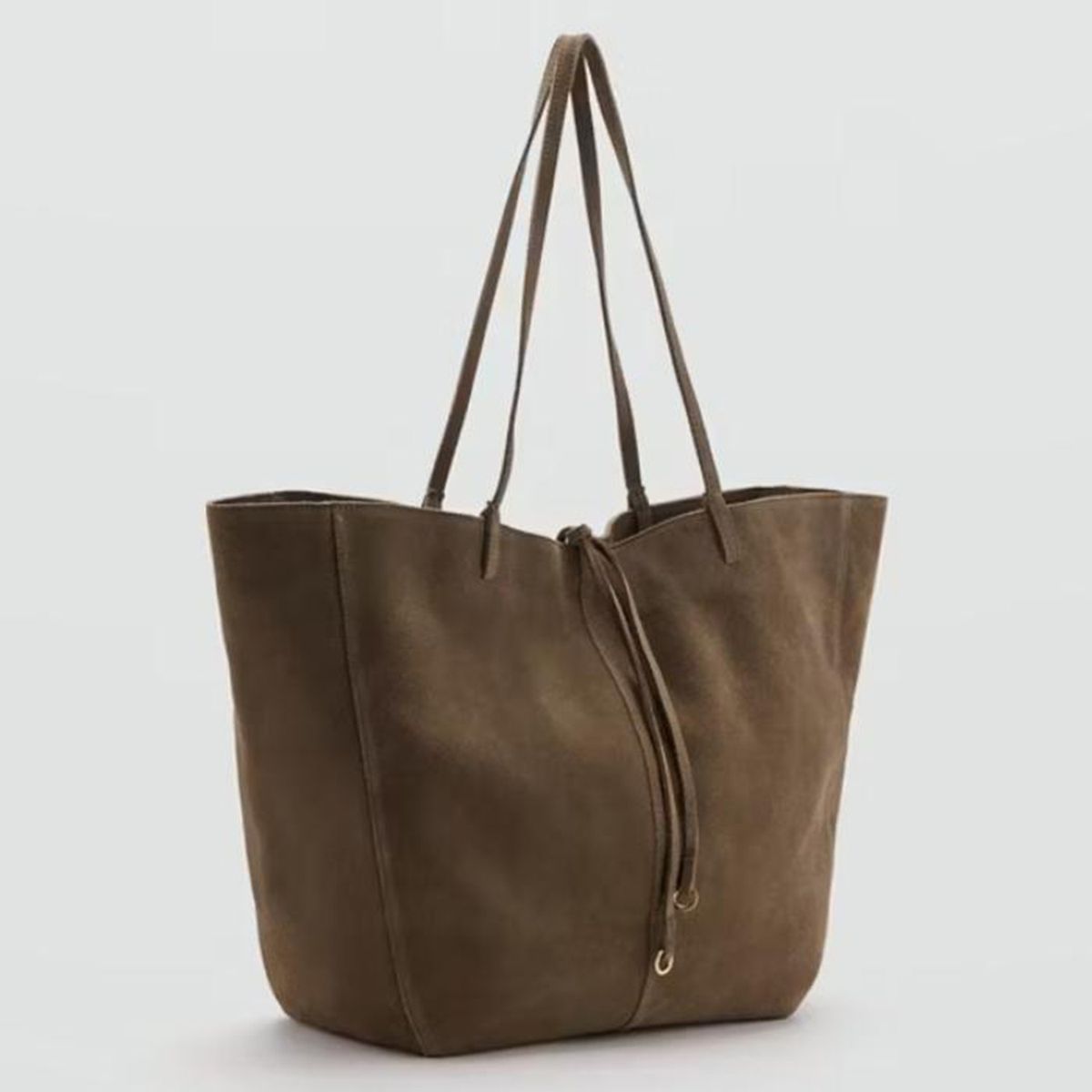 MANGO - Cartera Shopper Serraje Lazo Mujer Mango