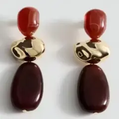 MANGO - Aros Colgantes Combinados Resina Mujer