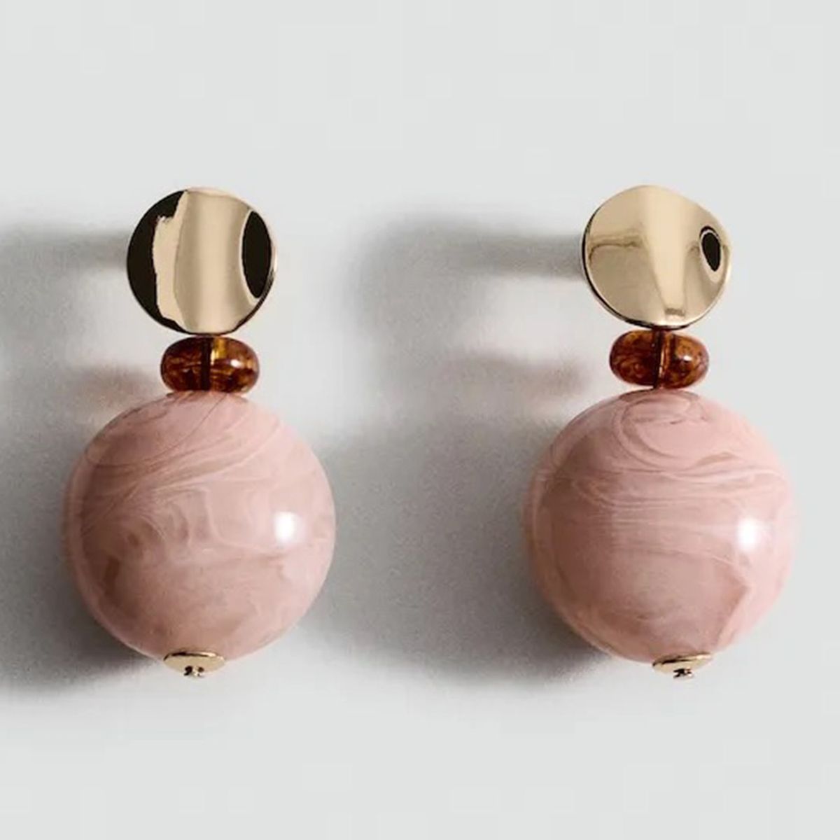 MANGO - Aros Bolas Combinados Mujer Mango