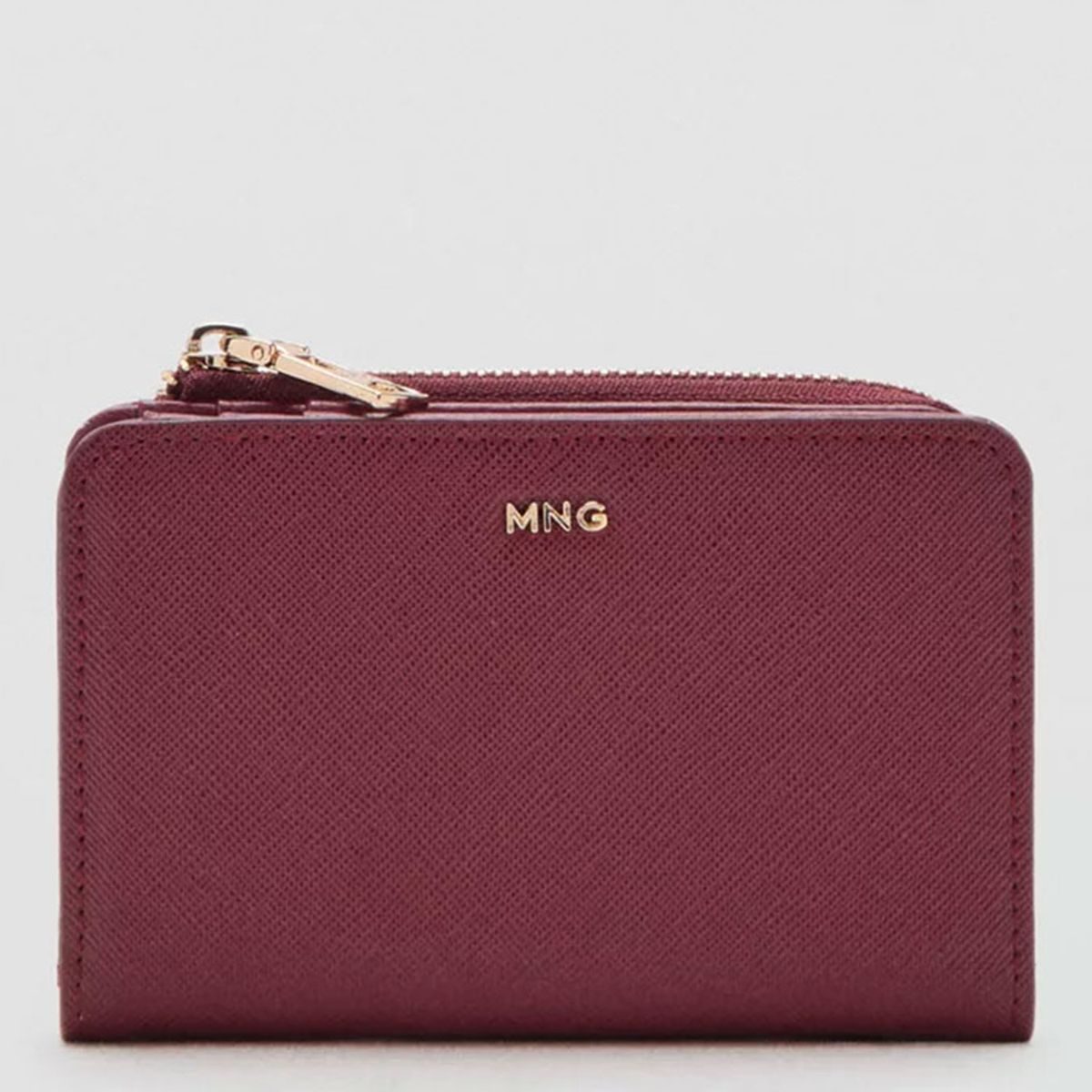 MANGO - Billetera Efecto Safiano Solapa Mujer Mango