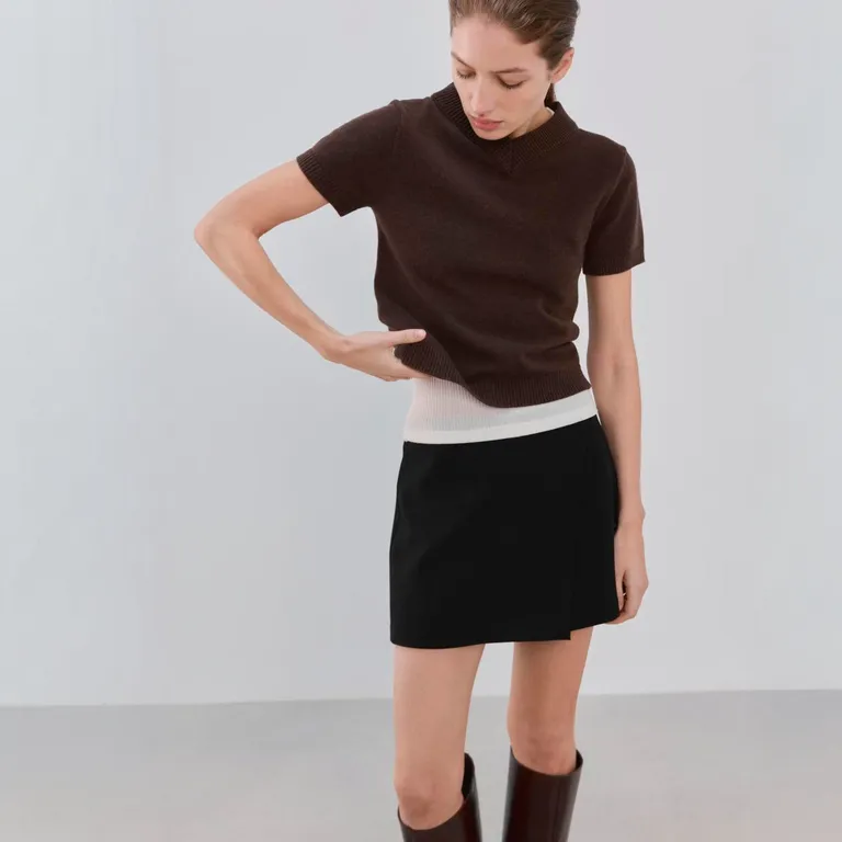 Falda Pantalón Cruzada Mujer